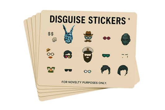 Disguise Expansion Set #6 - Donnie Darko "Frank The Bunny", Cyborg, Captain Cool, Nerdcore, Tatted Face Cross/Teardrop & more