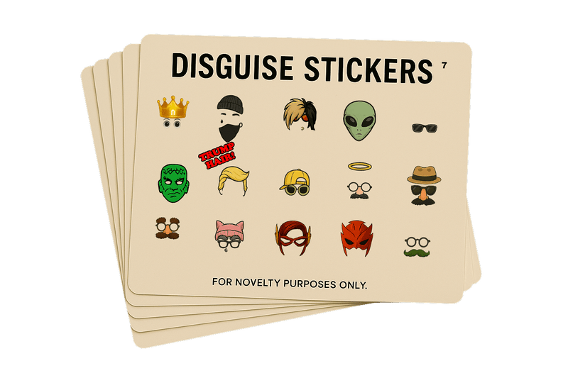 Disguise Expansion Set #7 - Trump Hair, Emo Hair & Piercings, Alien Face, Superhero Masks, Horror & more